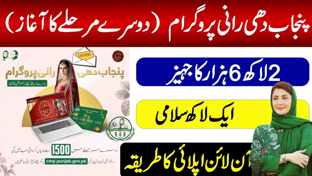 CM Punjab Dhee Rani Program – Marriage Assistance & Free Gift Packages 2025